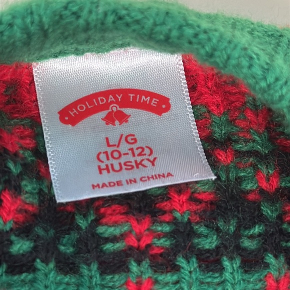 Holiday Time Christmas Sweater, Size L (10/12) Husky, Worn Once, MAKE AN OFFER!! - Picture 6 of 8